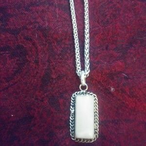 stone and glass pendants